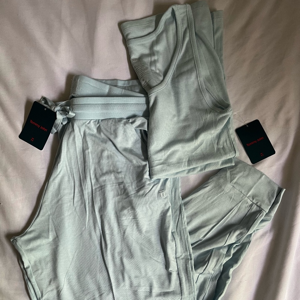 Tommy John Pastel Blue PJ/lounge set